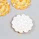 Декор для творчества пластик "Кружевной цветок" оранжевый 3,2х3,3 см, фото 2