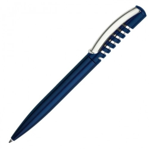 Ручка шариковая, 0.70 мм, автомат, корпус синий Senator New Spring Metallic