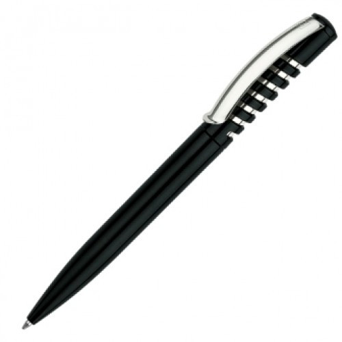 Ручка шариковая, 0.70 мм, автомат, корпус черный Senator New Spring Metallic - фото 1 - id-p104461049