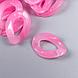 Звено цепи пластик для творчества розовая пастила набор 25 шт 2,3х16,5 см, фото 2