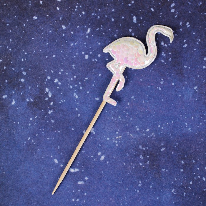 Топпер «Фламинго», с пайетками, цвета МИКС