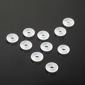 Кольцо соединительное (неразъемное), силиконовое, d= 6мм (набор 10шт), цвет белый