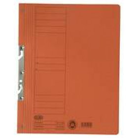 Скоросшиватель картонный A4, 250 г, оранжевый Elba