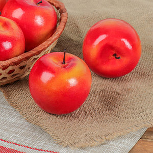 Муляж "Яблоко" 8 см, жёлто-красный