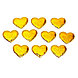 Сердечки декоративные, набор 10 шт., размер 1 шт: 4,5 × 3,1 см, цвет золотой переливающийся, фото 2