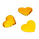 Сердечки декоративные, набор 10 шт., размер 1 шт: 4,5 × 3,1 см, цвет золотой переливающийся, фото 3