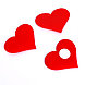 Сердечки декоративные, на клеевой основе, набор 10 шт., размер 1 шт: 5 × 4,5 см, цвет красный, фото 3