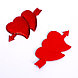 Сердечки декоративные «Голография», набор 5 шт., размер 1 шт: 6,5 × 3,3 см, цвет красный, фото 3