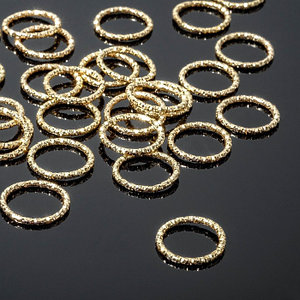 Кольцо соединительное (неразъёмное) из нержавеющей стали, 1,5*1,5см, цвет золото