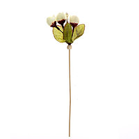 Декор на палочке «Цветок», белый