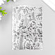 Штамп для творчества силикон "Листья и цветы" 16х11 см, фото 3