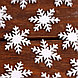 Новогодний набор для декора «Снежинки» на клеевой основе, фото 2