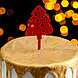 Набор топперов «Новый год. Ассорти», 4 шт, цвет красный, фото 2