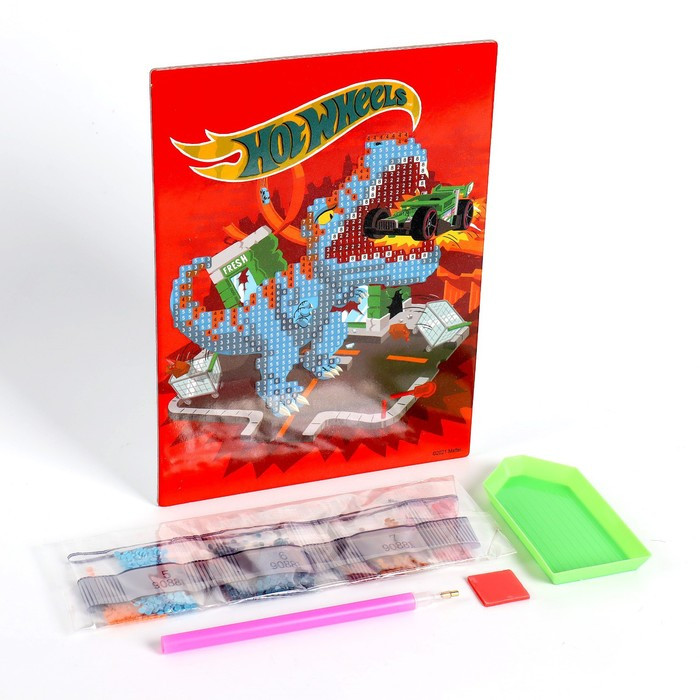 Алмазная мозаика, частичное заполнение, «Hot Wheels», 20 × 15 см
