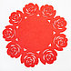 Салфетка декоративная Доляна"Цветы" цвет розовый,d 30 см, 100% п/э, фетр, фото 2