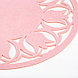 Салфетка декоративная Доляна"Тюльпаны" цвет розовый,d 30 см, 100% п/э, фетр, фото 3