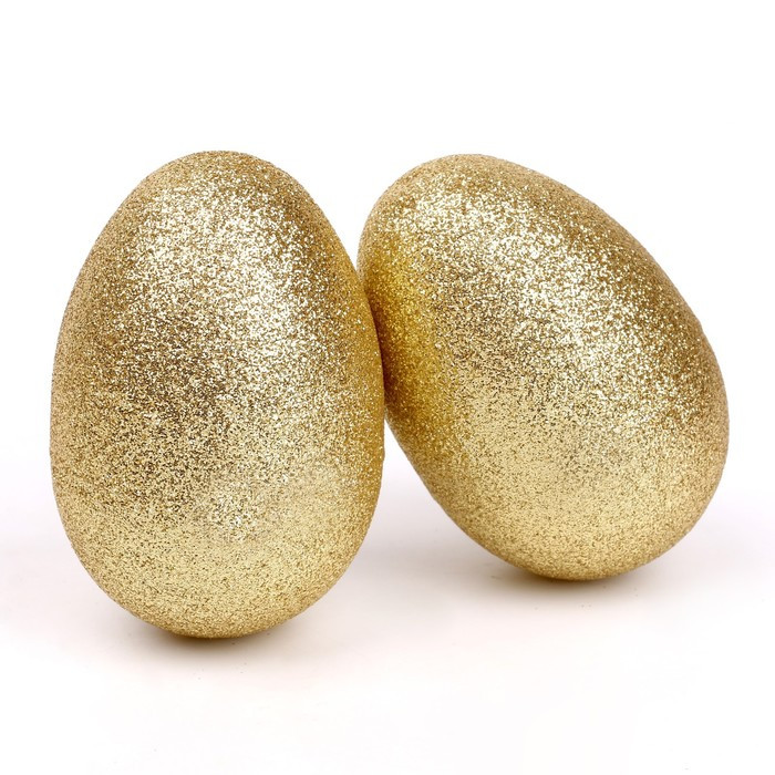 Основа для творчества «Яйцо», открывается, набор 2 шт., размер 1 шт: 8 × 5 см, цвет золотой