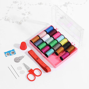 Набор для шитья, 29 предметов, в пластиковой коробке, 10,5 × 8 × 2,5 см, цвет МИКС
