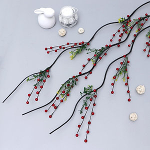 Декор тинги "Ягодки листья" 150 см микс