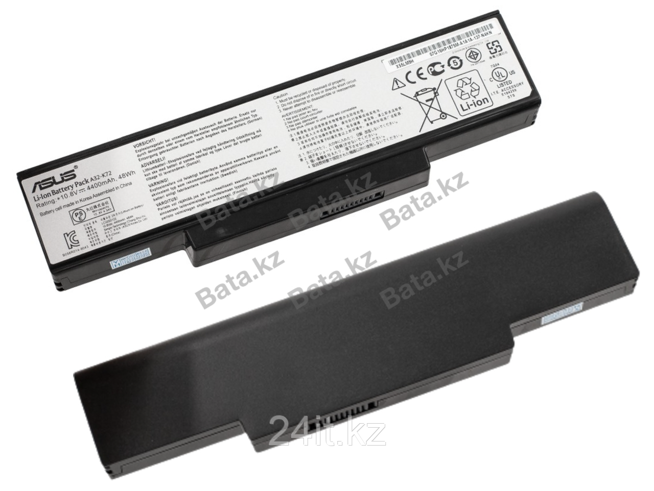 Аккумулятор A32-K72 для ноутбука Asus, 11,1V/4400mAh - Оригинал