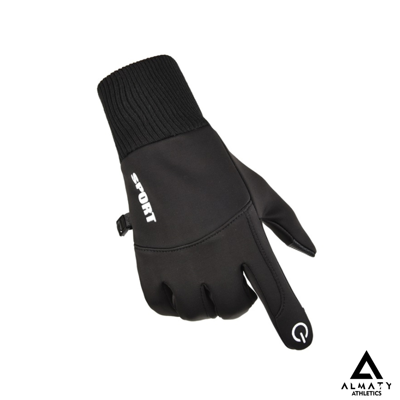 Водоотталкивающие зимние перчатки, сенсорный палец M-14-17см - фото 2 - id-p104473079