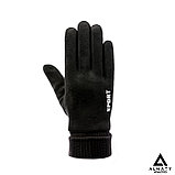 Замшевые зимние перчатки, универсальный размер, фото 3