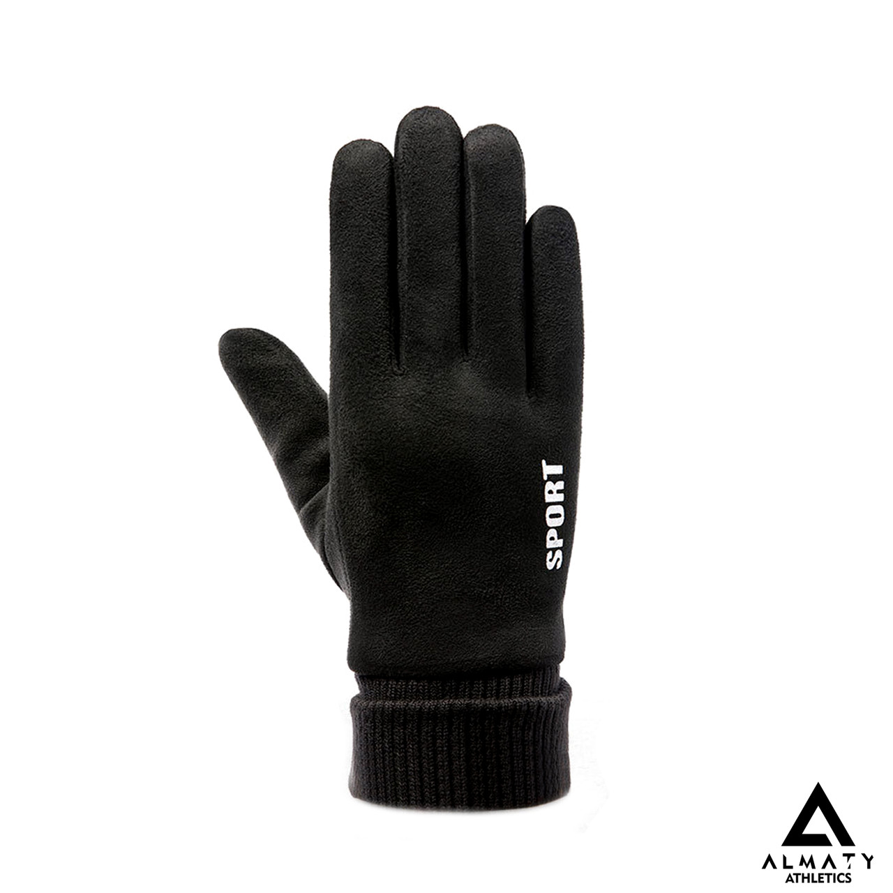Замшевые зимние перчатки, универсальный размер - фото 3 - id-p104473102