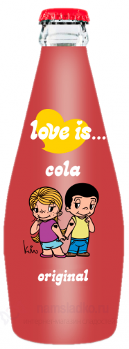 Газ.напиток LOVE is cola original стекло  300ml /12шт-упак/ (C КАРТИНКОЙ)