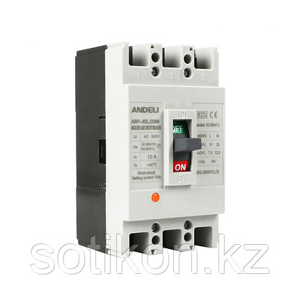 Автоматический выключатель ANDELI AM1-63L 3P 16A, фото 2