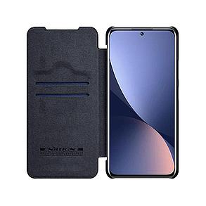 Чехол для телефона NILLKIN для Xiaomi 12/12X QLC-01 Qin Leather Case Чёрный, фото 2