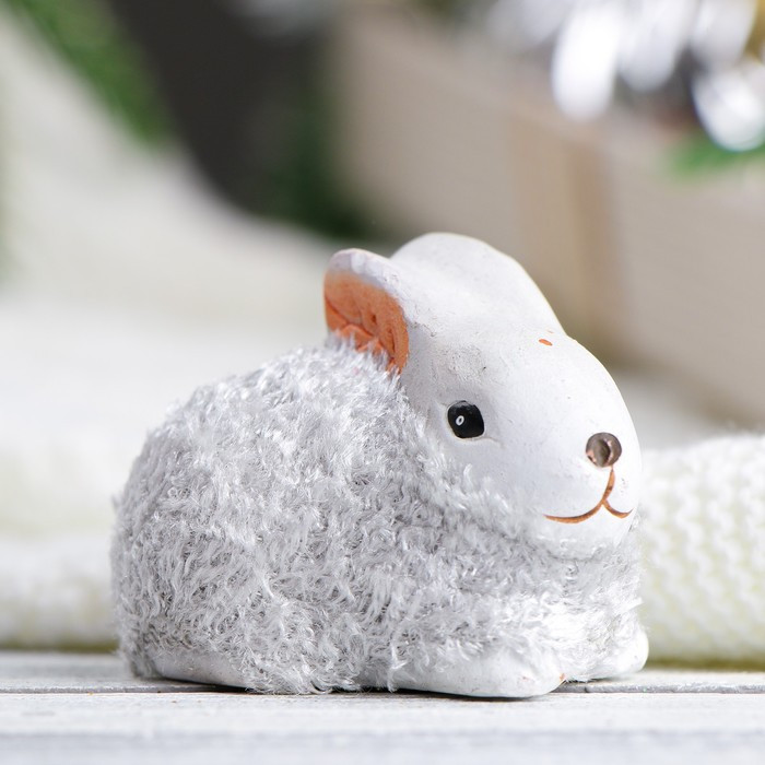 Фигура "Заяц" 7х5х6cм, МИКС