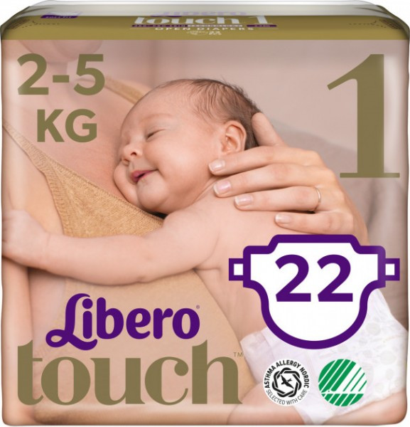 Libero подгузники д/детей Touch 1' 22 шт. (2-5 кг.)
