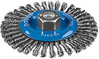 ЗУБР Профессионал . Щетка дисковая для УШМ, плетеные пучки стальной проволоки 0,5мм, 125ммхМ14