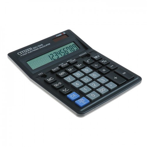 Калькулятор 12 разрядов Business Line, 15,5x20,5 см, черный Citizen