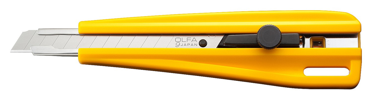 Нож OLFA с выдвижным лезвием с фиксатором, 9мм, фото 1