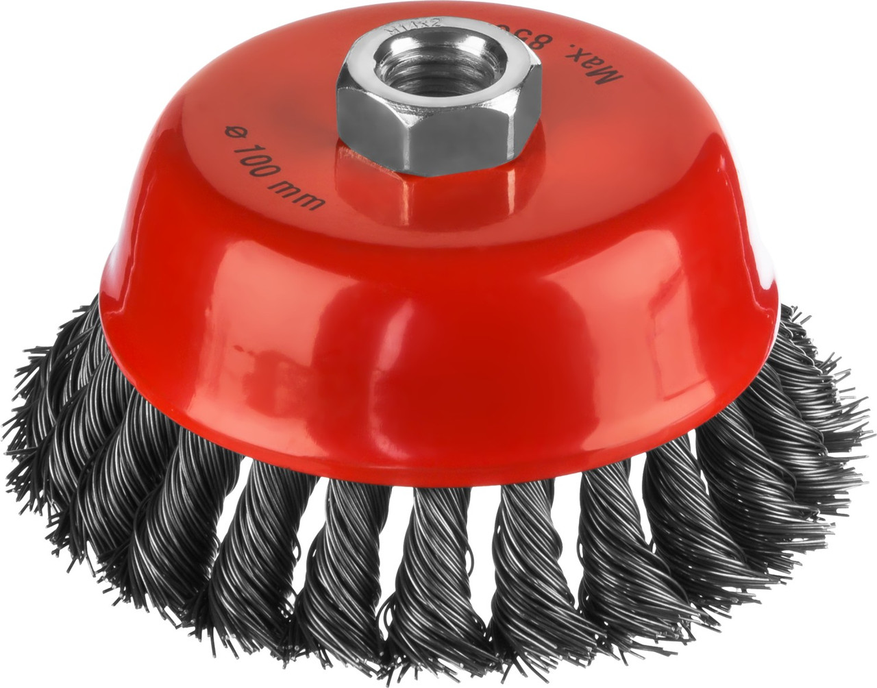 Щетка-крацовка чашечная для УШМ, жгутированная стальная проволока 0,5 ...