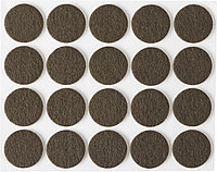 Накладки STAYER COMFORT на мебельные ножки, самоклеящиеся, фетровые, коричневые, круглые - диаметр 22 мм, 20