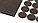 Набор STAYER ″COMFORT″: Накладки самоклеящиеся на мебельные ножки, 175 шт, коричневые, фото 2