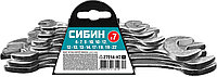 Набор рожковых гаечных ключей 7 шт, 6 - 22 мм, СИБИН