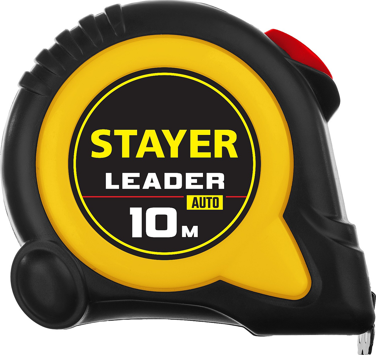 STAYER LEADER 10м / 25мм рулетка с автостопом в ударостойком обрезиненном корпусе - фото 2 - id-p104478089
