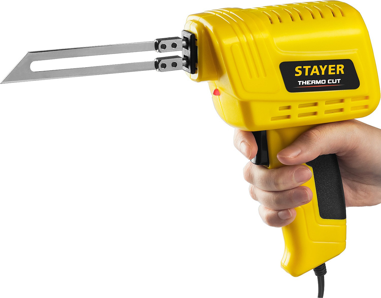Прибор для терморезки STAYER 150 Вт в наборе 2 ножа, быстрый рез пенопласта + пластика, Thermo cut - фото 2 - id-p104479064