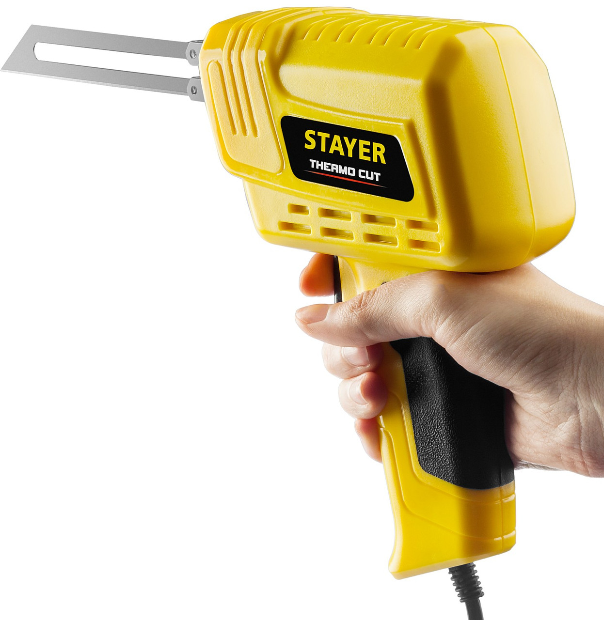 Прибор для терморезки STAYER 150 Вт в наборе 2 ножа, быстрый рез пенопласта + пластика, Thermo cut - фото 3 - id-p104479064