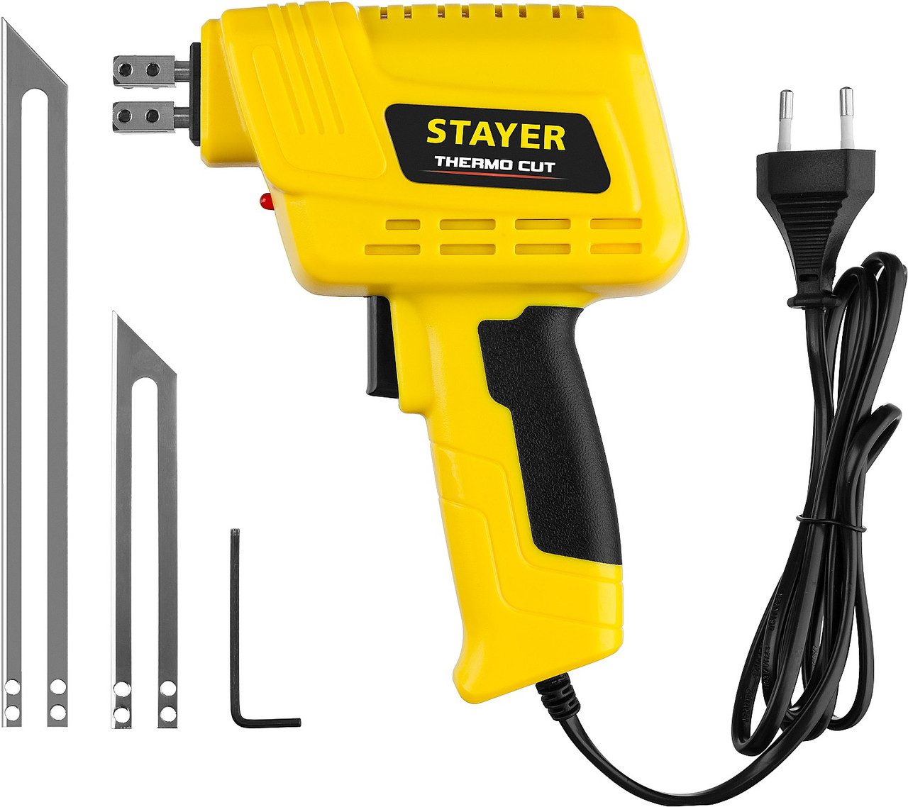 Прибор для терморезки STAYER 150 Вт в наборе 2 ножа, быстрый рез пенопласта + пластика, Thermo cut - фото 7 - id-p104479064