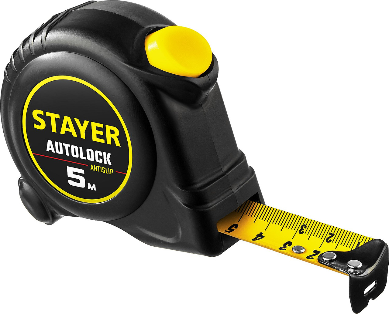 STAYER АutoLock 5м / 25мм рулетка с автостопом