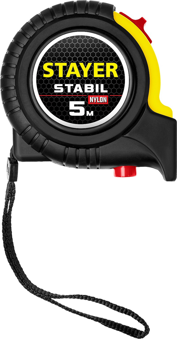 STAYER STABIL 5м / 19мм профессиональная рулетка в ударостойком обрезиненном корпусе с двумя фиксаторами - фото 2 - id-p104478133