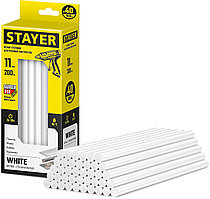 STAYER White белые клеевые стержни, d 11 мм х 200 мм 40 шт. 0,8 кг.