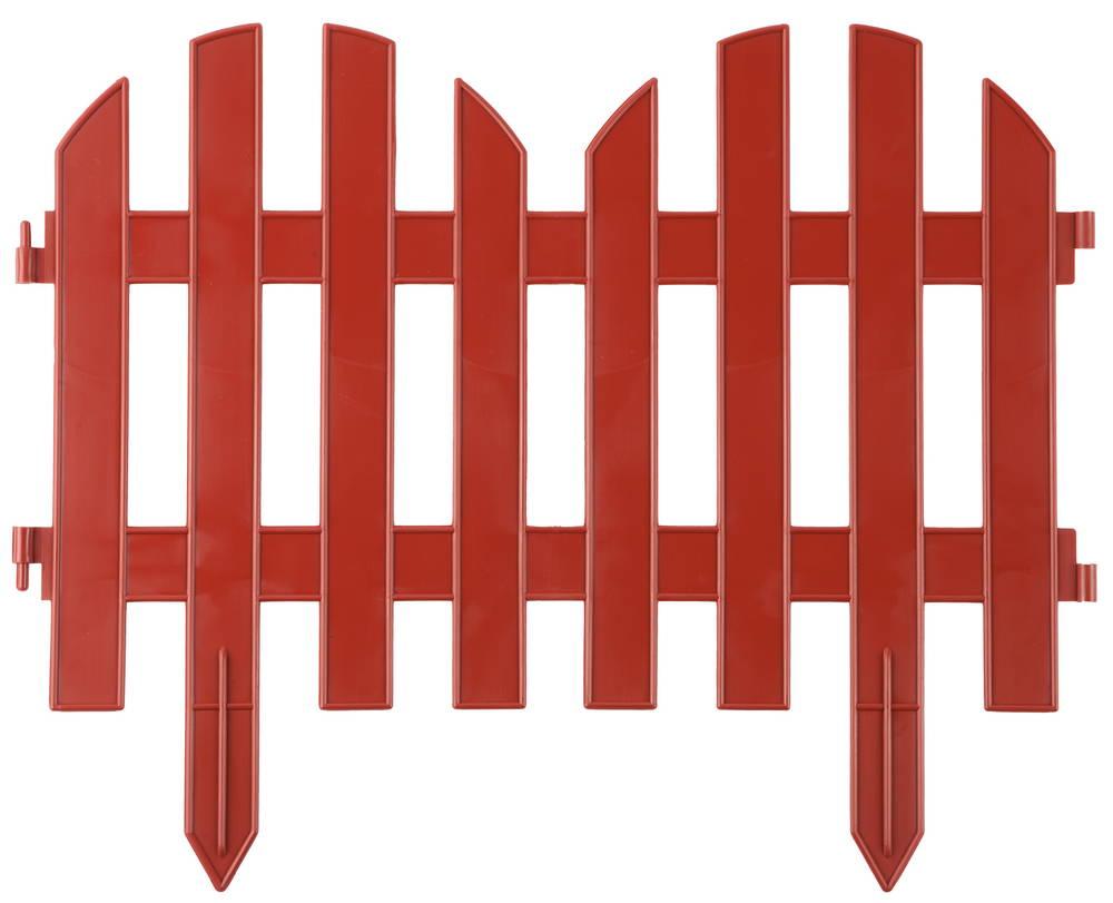 Забор декоративный GRINDA ПАЛИСАДНИК , 28x300см, терракот - фото 1 - id-p104482074
