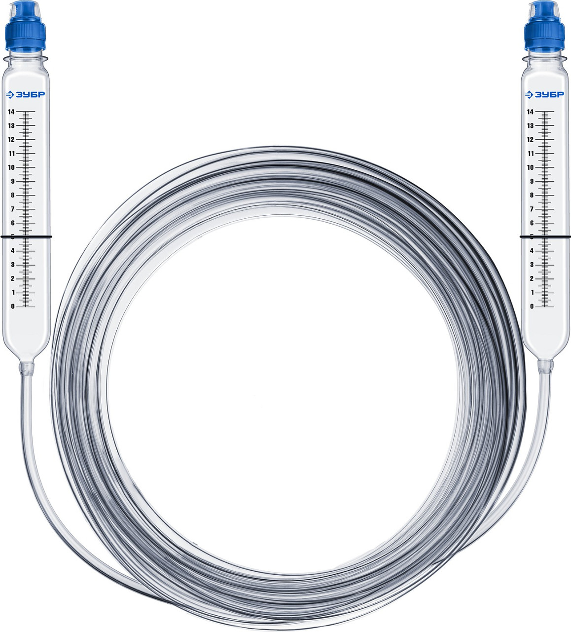 Гидроуровень с усиленными измерительными колбами ЗУБР Профессионал 7 м - фото 1 - id-p104478229