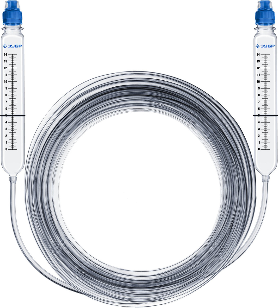 Гидроуровень с усиленными измерительными колбами ЗУБР Профессионал 15 м