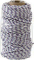 Фал плетёный полипропиленовый СИБИН 16-прядный с полипропиленовым сердечником, диаметр 6 мм, бухта 100 м, 320
